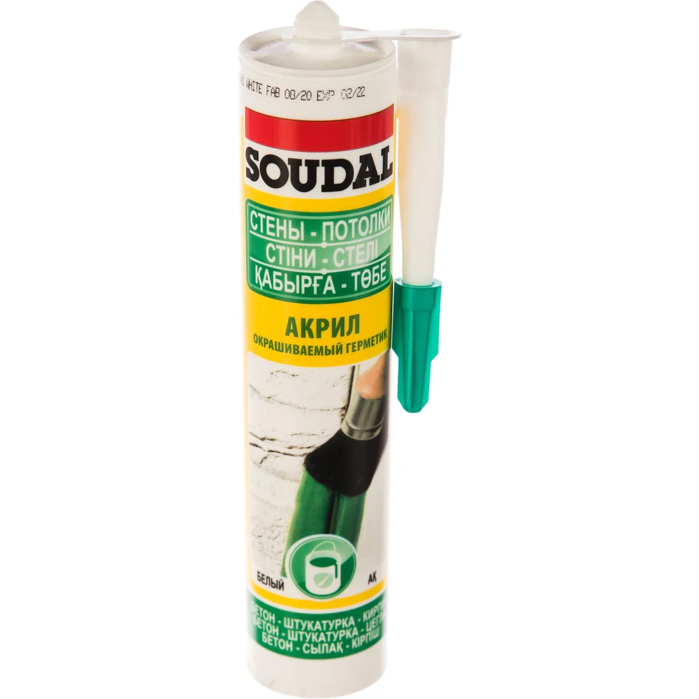 Акриловый окрашиваемый герметик Soudal 105877