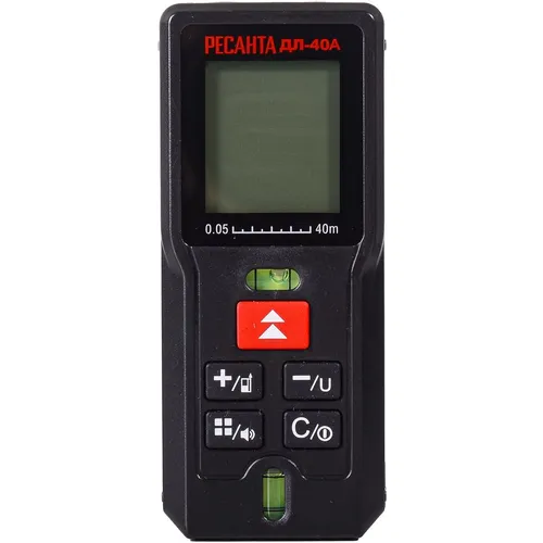 Лазерный дальномер Ресанта ДЛ-40A, 2 класс лазера, 670нм, луч красный [61/10/526]