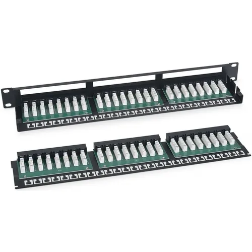 Патч-панель Cabeus PLHD-48-CAT.6-DUAL 19" 1U 48xRJ45 кат.6 UTP