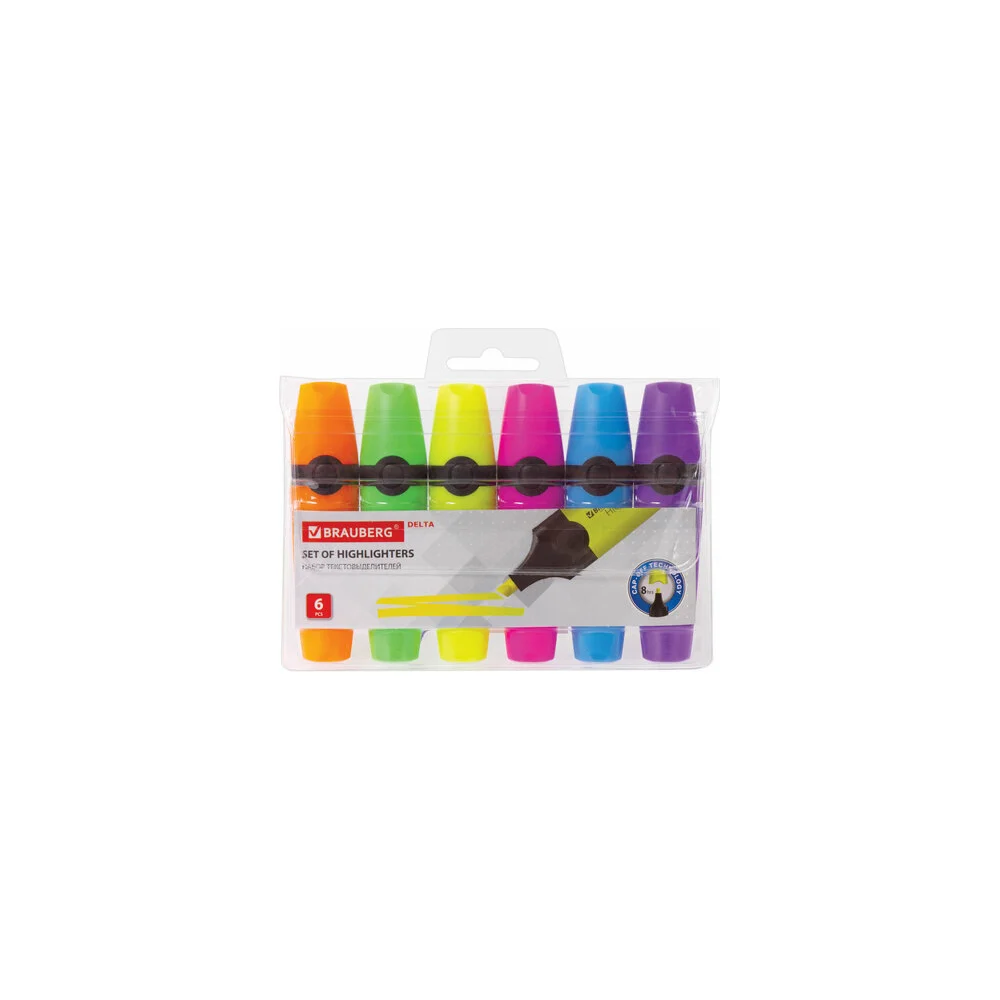 Текстовыделители BRAUBERG DELTA 151728