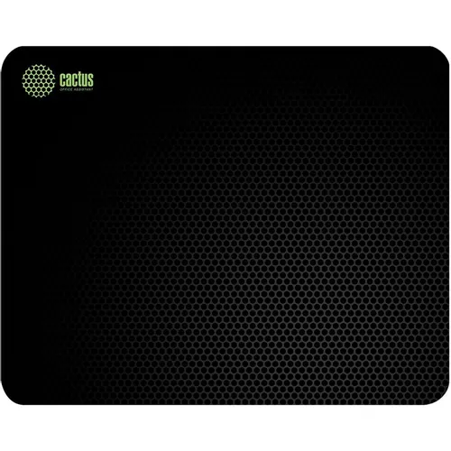 Коврик для мыши Cactus Black Mesh черный, ткань, 250х200х3мм [cs-mpc-d02s]