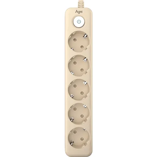 Сетевой фильтр AGNI TP-FD5E, 3м, слоновая кость [tp-fd5e-3m-ivory]