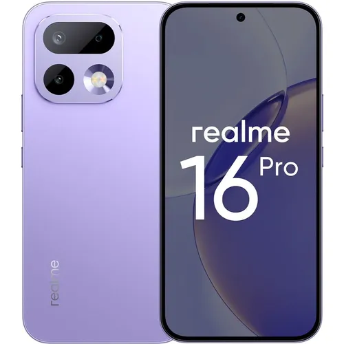 6.78" Смартфон REALME 16 Pro 8/256Gb, RMX5120, NFC, AMOLED, 144Гц, 7000мAч, сиреневый