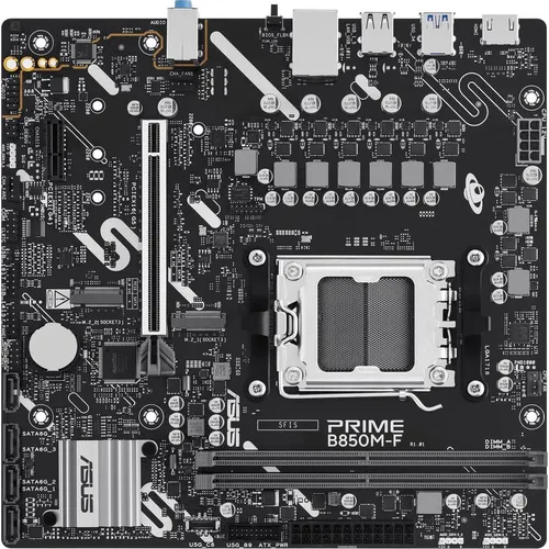 Материнская плата ASUS PRIME B850M-F, Socket AM5, AMD B850, mATX, Ret
