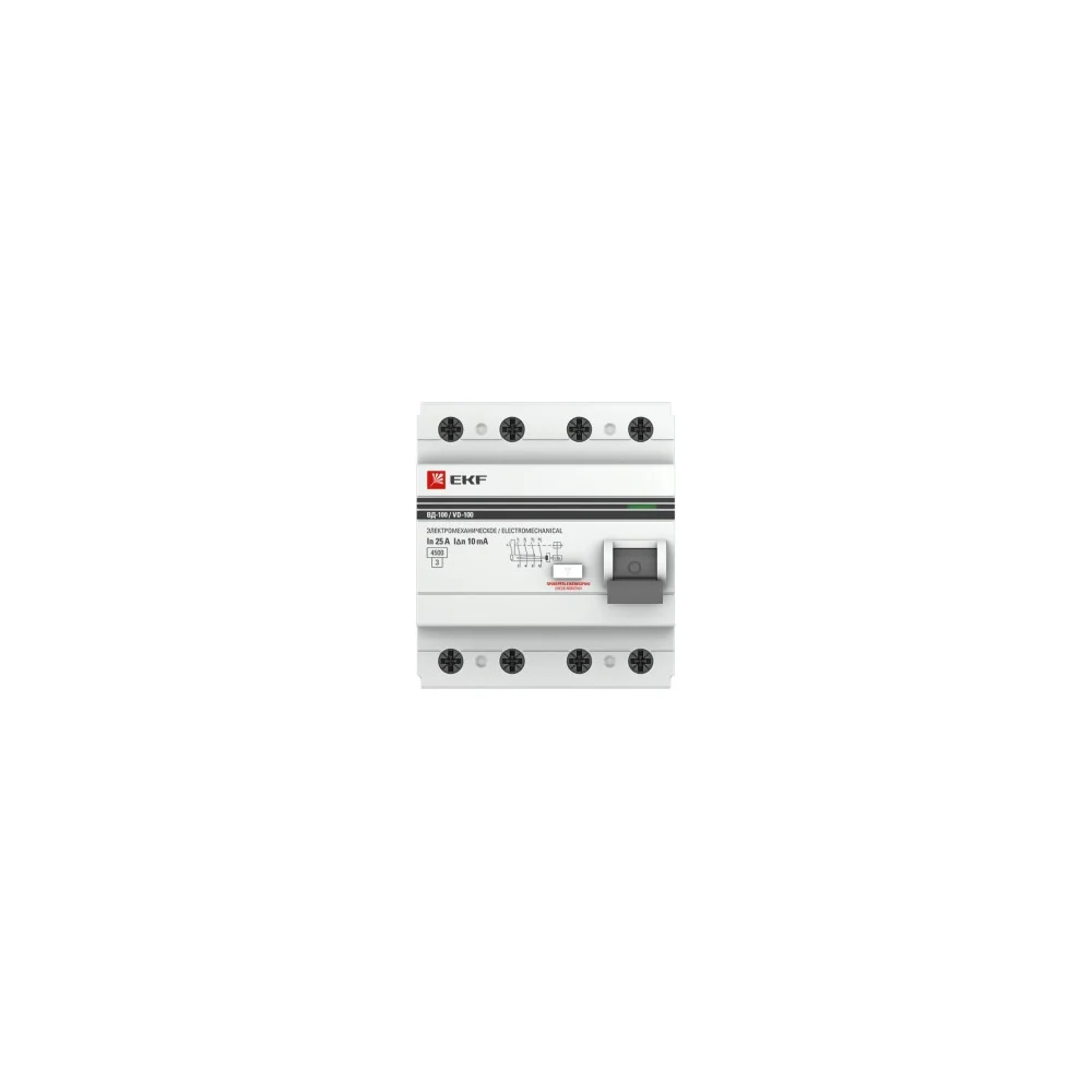 Устройство защитного отключения EKF ВД-100 PROxima elcb-4-32-30-em-pro