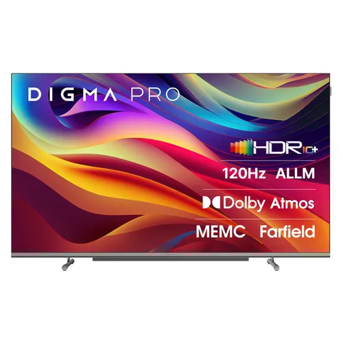 55" Телевизор DIGMA PRO OLED 55M OLED, 4K Ultra HD, СМАРТ ТВ, Google TV, черный