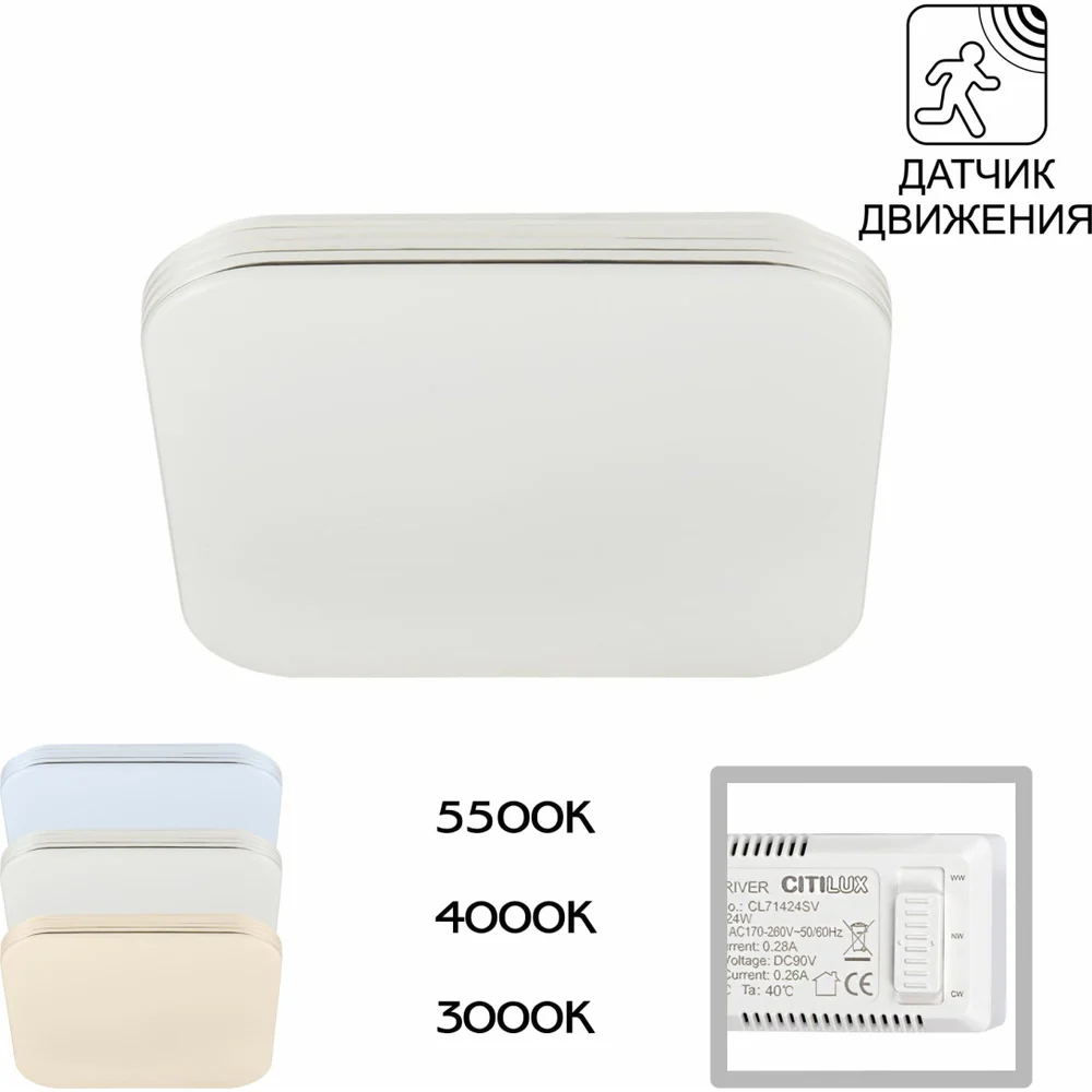 Светильник Citilux Симпла LED CL714K24SV