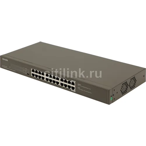 Коммутатор TENDA TEG1124P-24-250W, неуправляемый