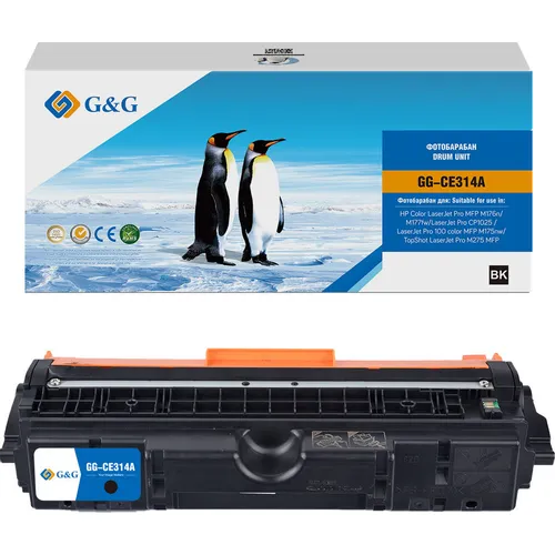Блок фотобарабана G&G Universal CE314A цветной цв:14000стр. для CLJ Pro MFP M176n/M177fw/CP1025 /100 color MFP M175nw/TopShot M275 MFP [gg-ce314a]