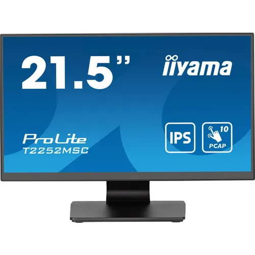 21.5" Монитор Iiyama ProLite T2252MSC-B2, 1920x1080, IPS, 1хHDMI, 1хDP, черный