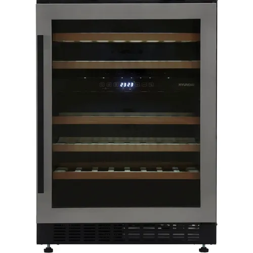 Винный шкаф Hyundai HBWC 0861 DU, вместимость: 46 бутылок, 129л, 82см, черный