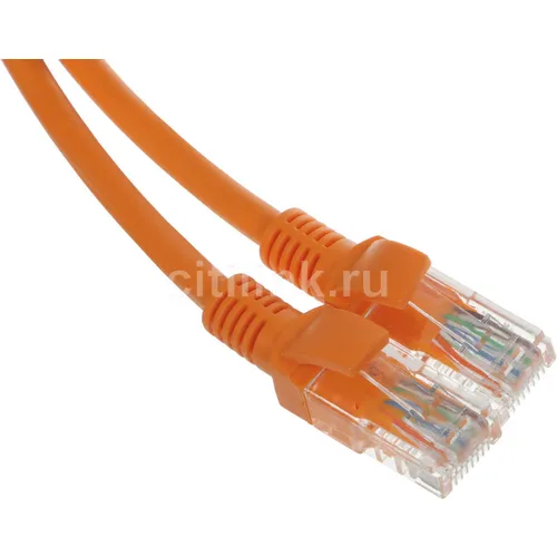 Патч-корд NTSS NTSS-PC-UTP-RJ45-5e-0.3-LSZH-OR, вилка RJ-45, вилка RJ-45, кат.5E, LSZH, 0.3м, оранжевый