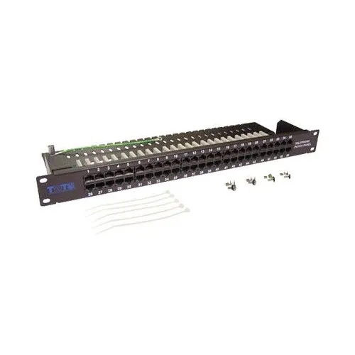 Патч-панель Lanmaster (TWT-PP50TEL45 ) 19" 1U 50xRJ45 кат.3 UTP