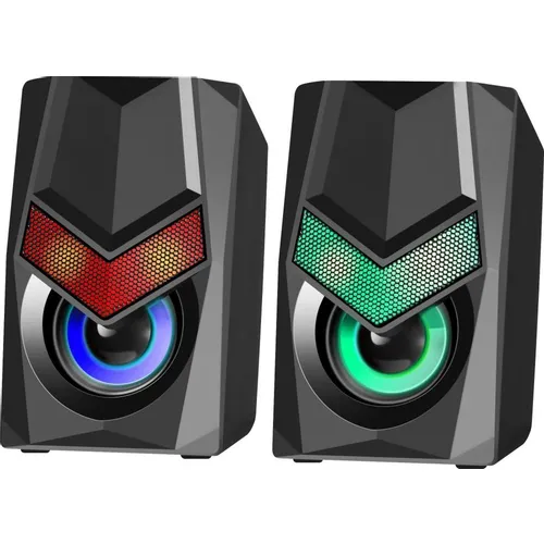 Колонки Defender Solar 1, 2.0, черный [65401]