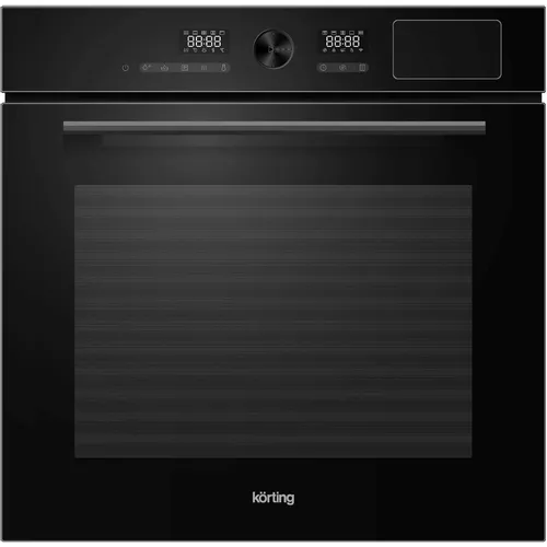 Духовой шкаф электрический Korting okb 1650 gn steam, 72л, дверца с 3 стеклами, черный