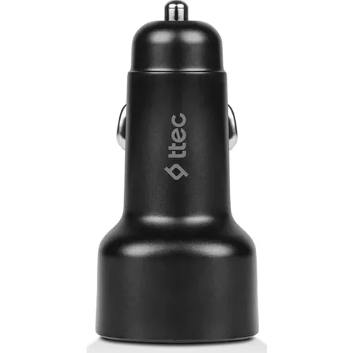 Автомобильное зарядное устройство TTEC 2CKP02CS, USB-A, USB-C, USB-C, 48Вт, 3A, черный