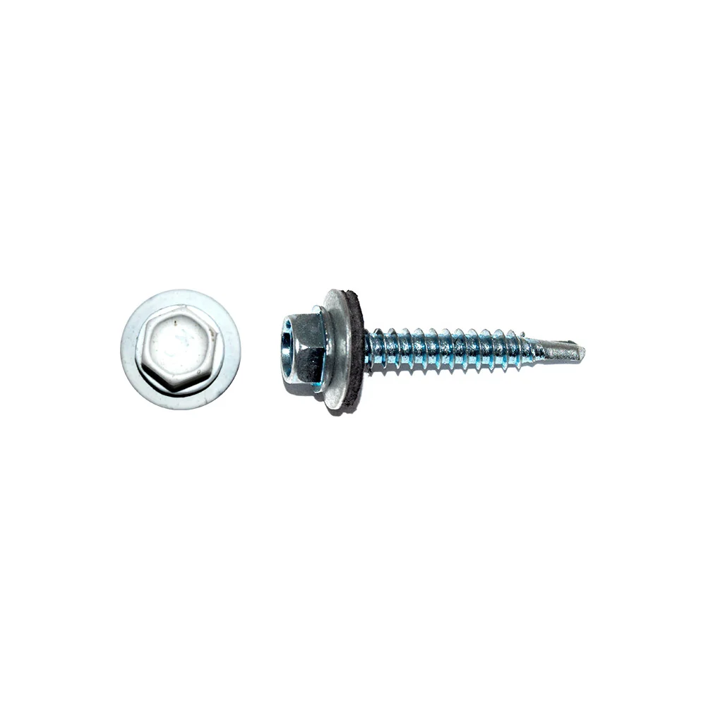 Кровельный саморез КРЕП-КОМП 5,5x25 RAL9003 белый сигнальный 3000 шт. ск55259003к