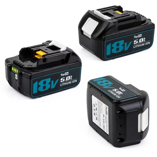 Батарея аккумуляторная для Makita TopON TOP-PTGD-MAK-18-5.0, 18В, 5Ач, Li-Ion [103247]