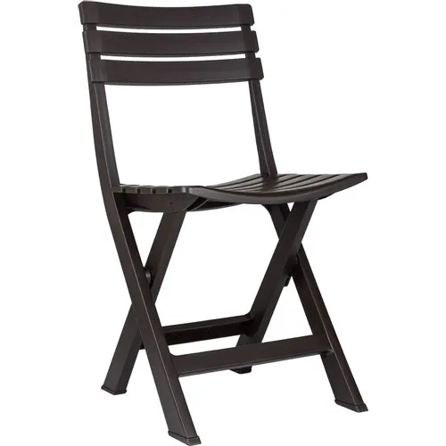 Комплект садовых стульев DOMFY Garden Chair, пластик, в комплекте: 2 шт, темно-коричневый/темный шоколад [domfy garden chr/dbr]