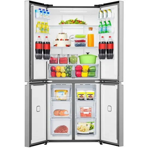 Холодильник трехкамерный Gorenje NRM819E61X No Frost Plus, Side by Side, инверторный, серый