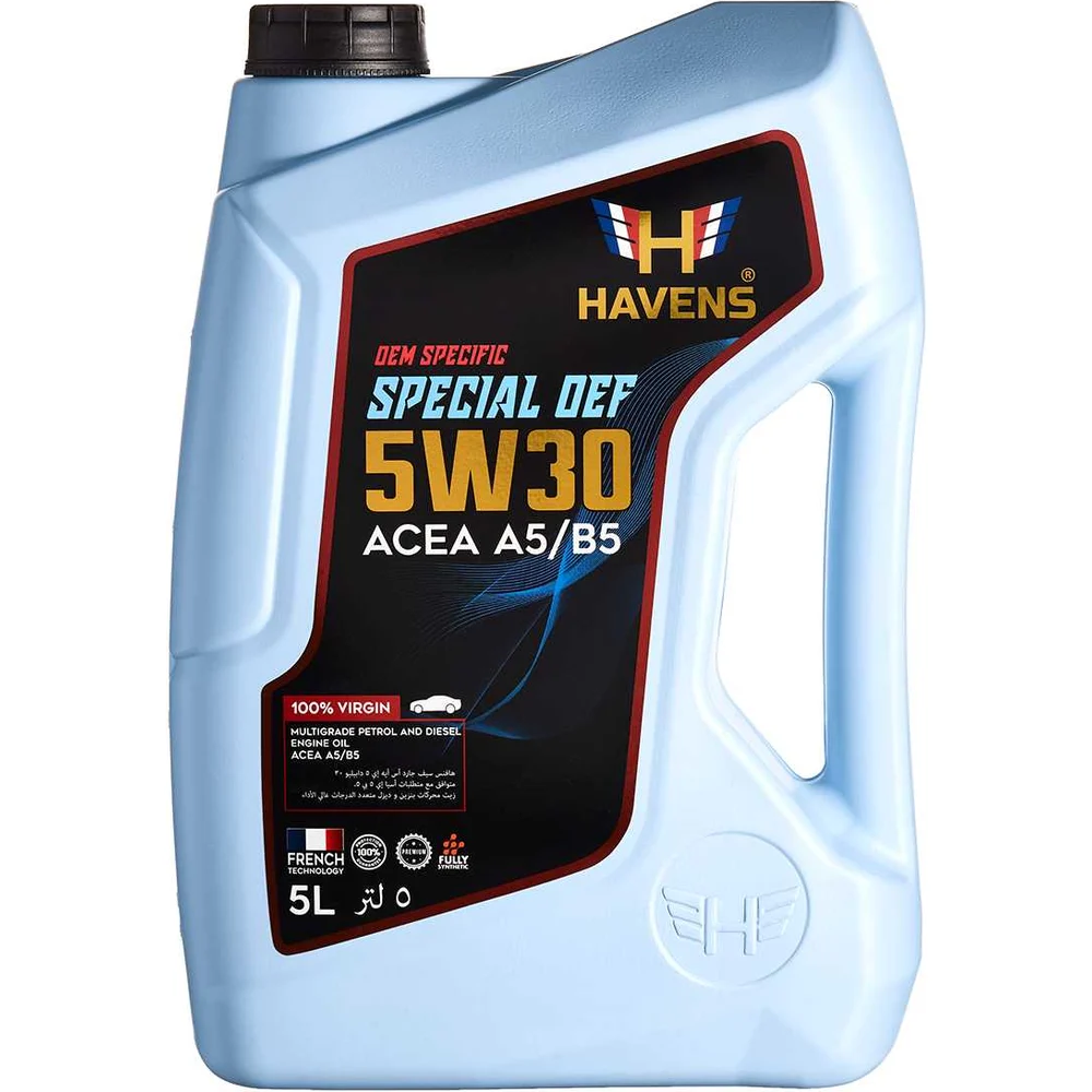 Масло HAVENS Special OEF 5W30 ACEA A5/B5, API SN/CF HSOEF5W30A5B55