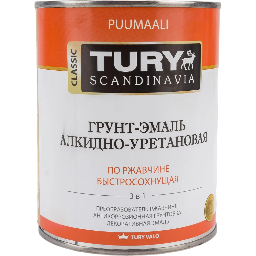 Грунт-эмаль по ржавчине TURY АУ T1-00003562