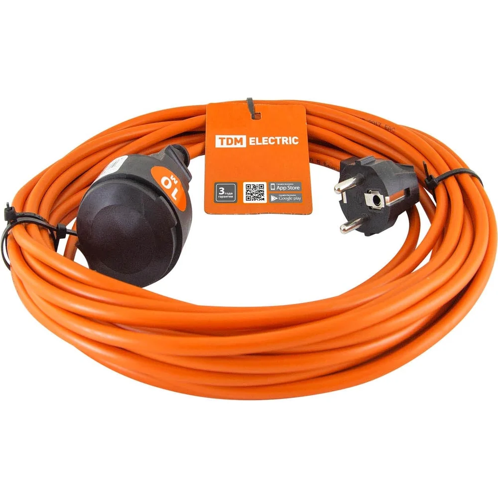 Силовой удлинитель-шнур TDM ELECTRIC УШз10 SQ1301-0610