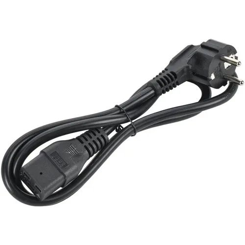 Шнур питания ITK (PC-C19D-1M) C19-Schuko проводник.:3x1.5мм2 1м 230В 16А черный
