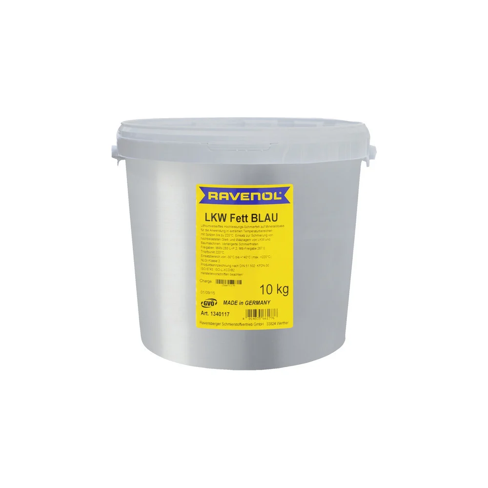 Смазка RAVENOL LKW Fett Blau 10 кг 1340117-010-03-000
