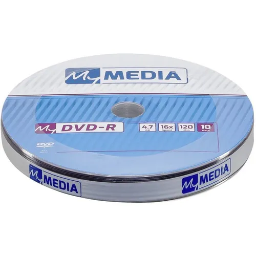 Оптический диск DVD-R MYMEDIA 4.7ГБ 16x, 10шт., pack wrap [69205]