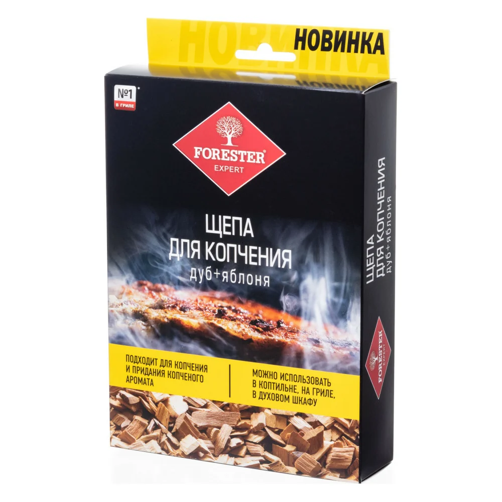 Щепа для копчения в коптильне, на гриле, в духовке Forester mix BC-505