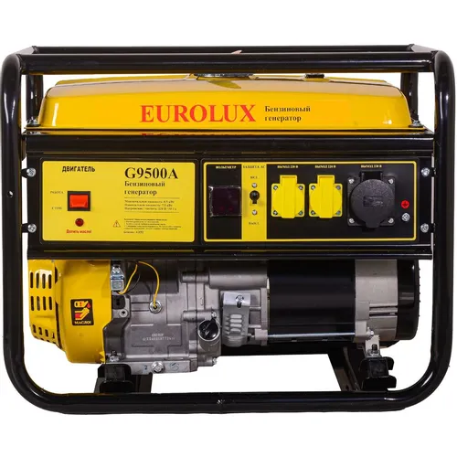 Бензиновый генератор EUROLUX G9500A, 220 В, 8.5кВт [64/1/81]