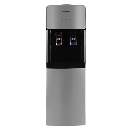 Кулер StarWind SW-1011EB, напольный, электронный, push - кран, черный/серебристый