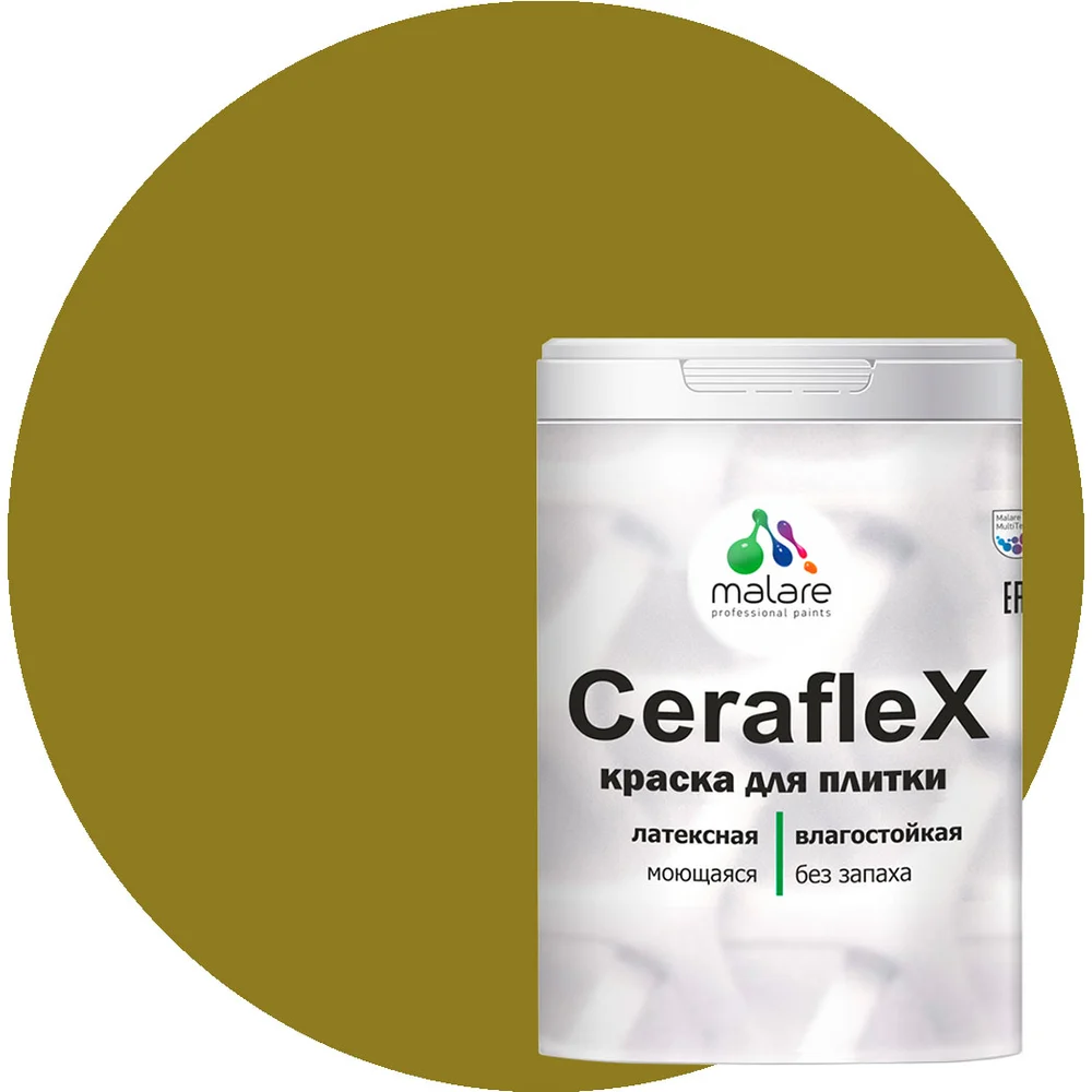 Латексная краска для кафельной и керамической плитки MALARE Ceraflex 2036755006620