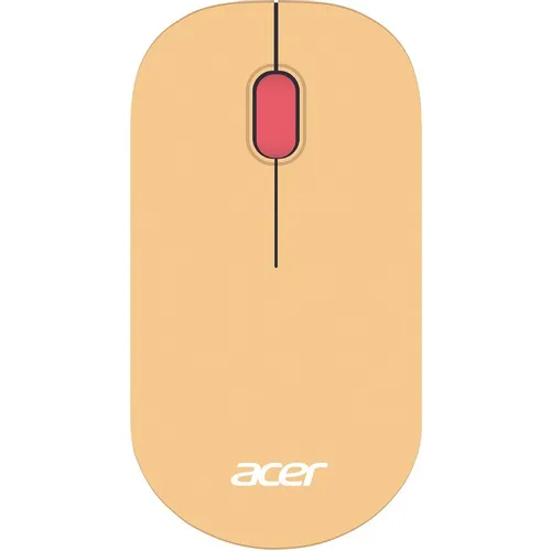 Мышь беспроводная Acer OMR205, радио, оптическая, USB, 1200dpi, розовый и бежевый [zl.mceee.02l]