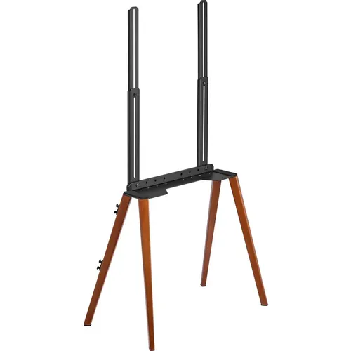 Подставка для телевизора Cactus CS-ST3644BKWN, 43-65", напольный, черный/орех