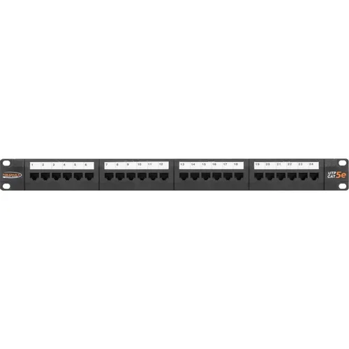 Патч-панель Nikomax (NMC-RP24UD2-1U-BK) 19" 1U 24xRJ45 кат.5E UTP