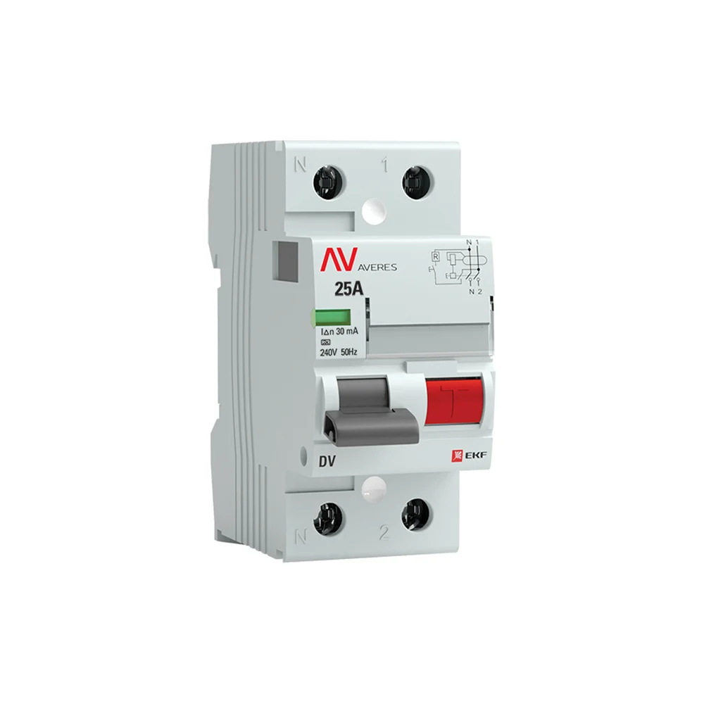 Устройство защитного отключения EKF AVERES DV rccb-2-25-30-a-av