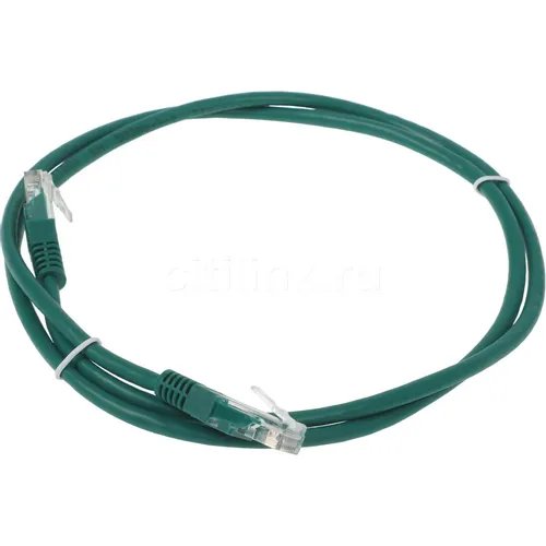 Патч-корд LanMaster вилка RJ-45, вилка RJ-45, кат.5E, ПВХ, 1м, зеленый [twt-45-45-1.0-gn]