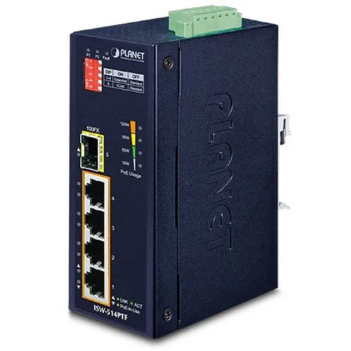 Коммутатор PLANET ISW-514PTF, неуправляемый