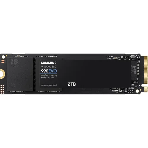 SSD накопитель Samsung 990 EVO 2ТБ, M.2 2280, PCIe 4.0 x4, NVMe, M.2 [mz-v9e2t0bw]