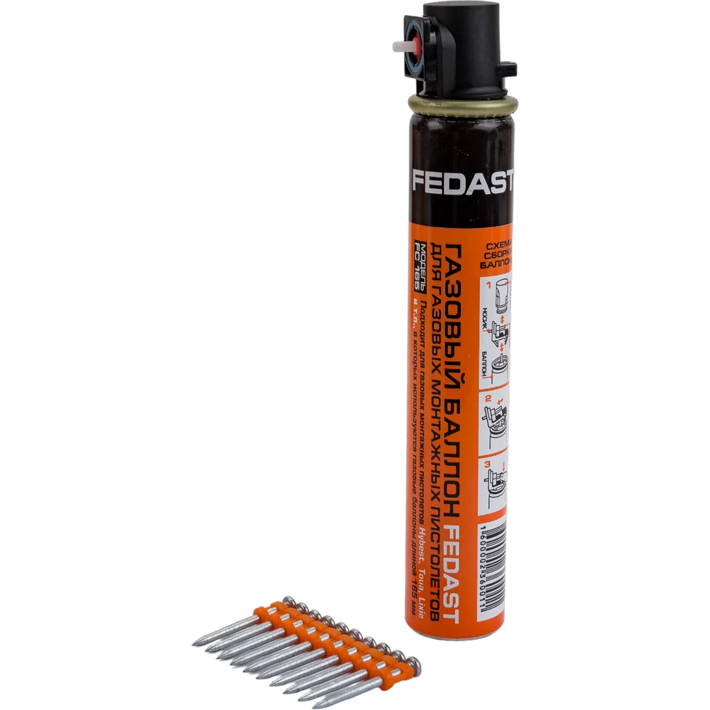 Гвозди для монтажного пистолета Fedast fd3038mgbpfc
