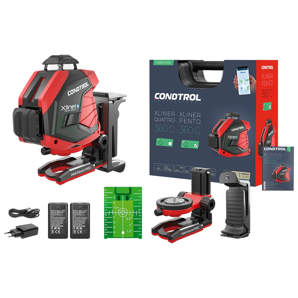 Лазерный нивелир Condtrol xliner pento 3 1-2-0410