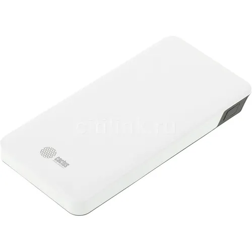 Внешний аккумулятор (Power Bank) Cactus CS-PBFSKT-10000, 10000мAч, белый