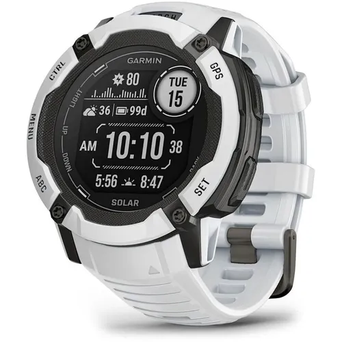 Смарт-часы Garmin Instinct 2X Solar, 50мм, 1", белый/белый/черный