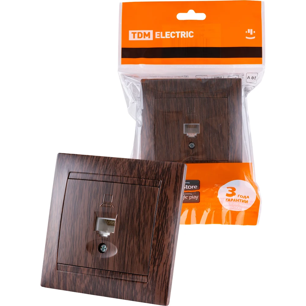 Компьютерная розетка TDM ELECTRIC Лама SQ1815-0416