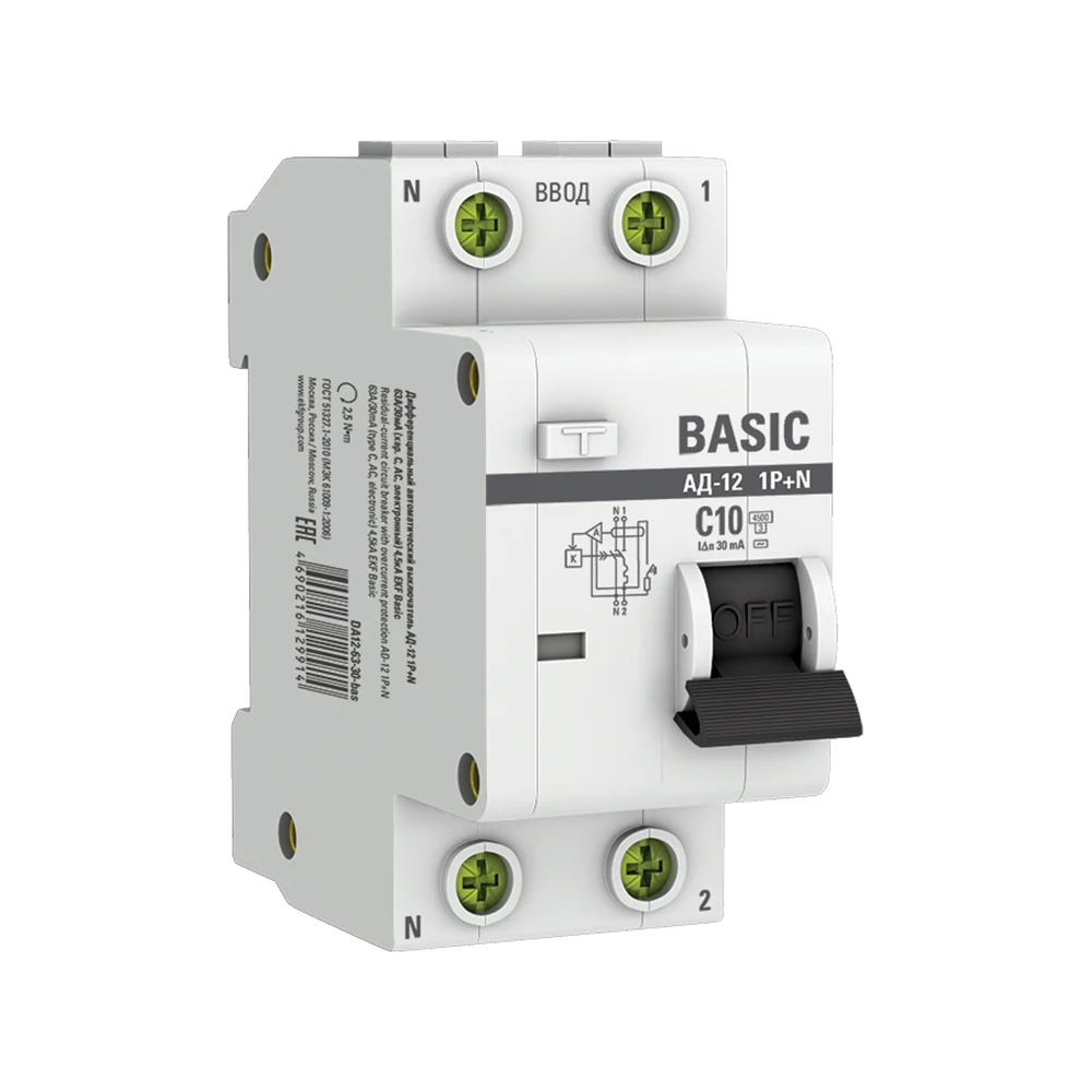 Электронный дифференциальный автомат EKF Basic АД-12 DA12-10-30-bas