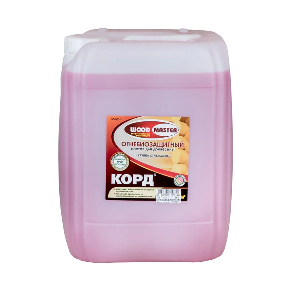 Огнебиозащитный состав для древесины WOODMASTER Корд 26902