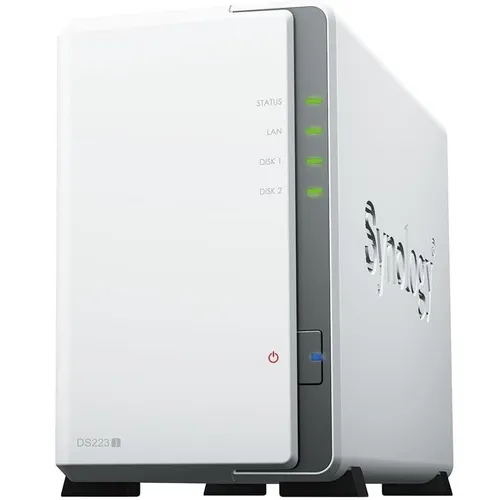 Сетевое хранилище NAS SYNOLOGY DS223J, 2-bay, настольный, RTD1619B