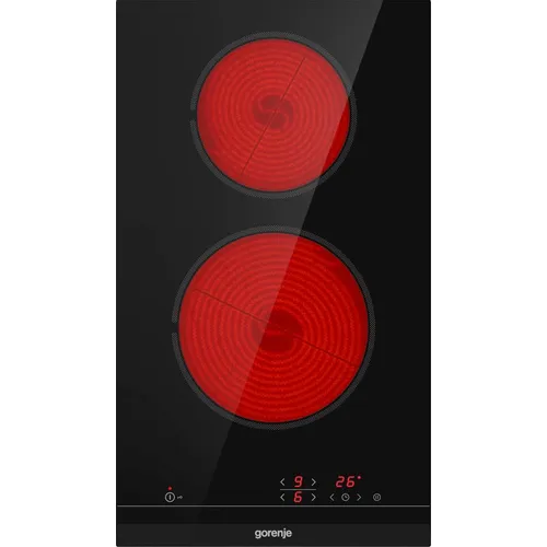Электрическая варочная поверхность Gorenje ECT321BCSC, конфорок: 2 шт., стеклокерамика, независимая, черный